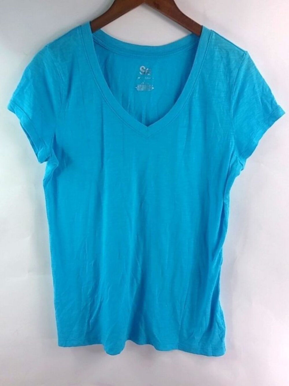 SO L Turquoise Short Sleeved Tee Top